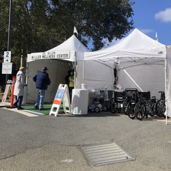 George & Cynthia Miller Wellness Center - Tent setup
