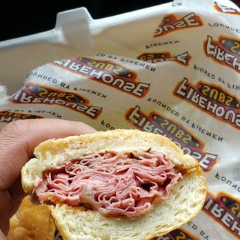 Firehouse Subs - Other half. Compare it to the size of my fingers then you'll see how thin and how little was on my sandwich. - Sandwiches Near Me - Sparks, Nevada
