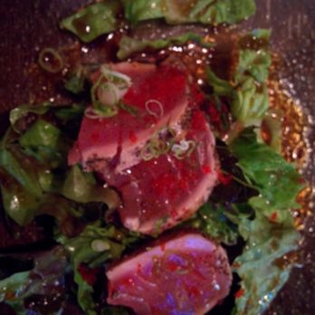Okinii - Seared tuna salad... on the house because they missed my order. - Sushi Bars Near Me - New York, New York