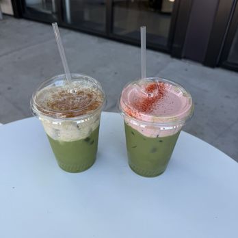 Academic Coffee - Banana cream matcha & guava matcha - Coffee & Tea Near Me - Santa Clara, California