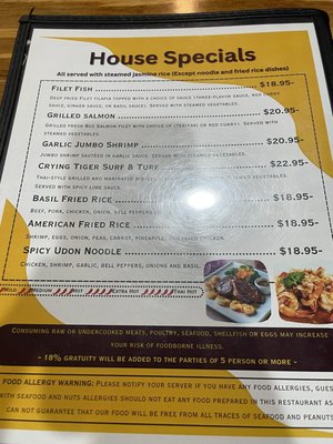 Menu photo 8 Thai House Santee, SC