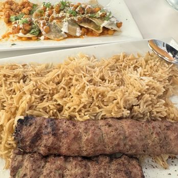 Afghan Restaurant  - Dumplings ($10) and ground beef kabobs ($19) that I had already eaten b4 I took the picture - Afghan Near Me - Alexandria, Virginia
