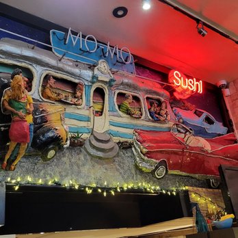 Momo Sushi - the interior of a diner - Sushi Bars Near Me - Vancouver, British Columbia Momo Sushi - the interior of a diner - Sushi Bars Near Me - Vancouver, British Columbia