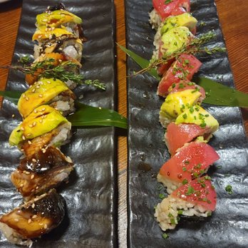 Tsukiyo Sushi - Black and red dragon rolls - Sushi Bars Near Me - Westminster, California Tsukiyo Sushi - Black and red dragon rolls - Sushi Bars Near Me - Westminster, California