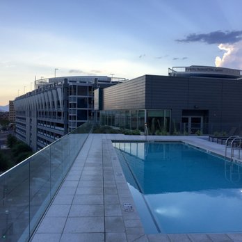 AC Hotel Phoenix Tempe/Downtown - Sixth floor pool at dusk - Hotels Near Me - Tempe, Arizona