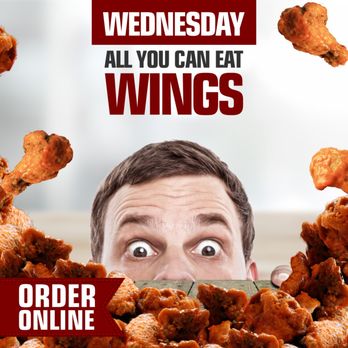 Wacky Wings - a man looking over a pile of fried wings - Chicken Wings Near Me - North Bay, Ontario Wacky Wings - a man looking over a pile of fried wings - Chicken Wings Near Me - North Bay, Ontario