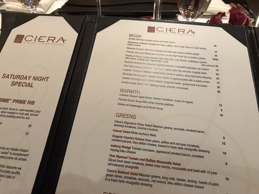 Menu photo 5 Ciera Steak + Chophouse Stateline, NV Menu photo 5 Ciera Steak + Chophouse Stateline, NV