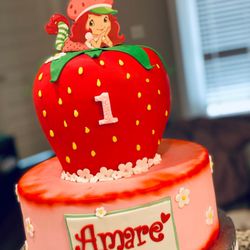 Hailey Cakes - Strawberry Shortcake for a 1 Year Old