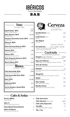 Menu photo 6 Ibéricos Montreal, QC Menu photo 6 Ibéricos Montreal, QC