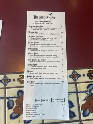 Menu photo 6 The Loggerhead Omak, WA