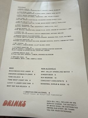 Menu photo 1 Model Citizen Ventura, CA