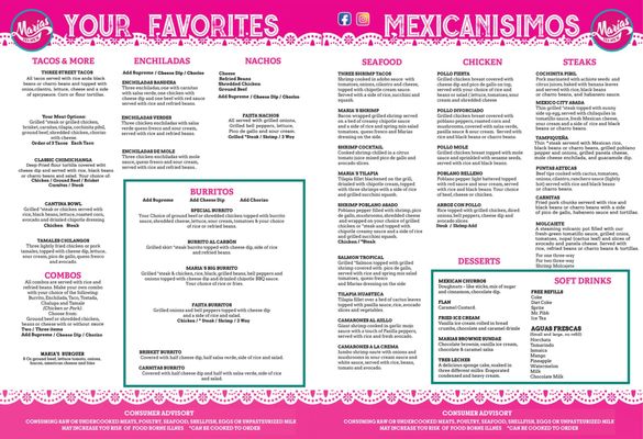Menu photo 3 Maria Tex Mex Buford, GA