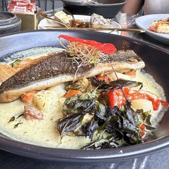 Snap Thai Fish House - Black Cod with Green Curry - Thai Near Me - Atlanta, Georgia Snap Thai Fish House - Black Cod with Green Curry - Thai Near Me - Atlanta, Georgia