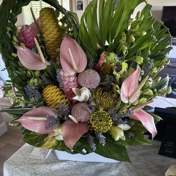 Country Heart Flowers - Tropical heart arrangement $125 (not including tax and delivery) - Florists Near Me - Kaneohe, Hawaii