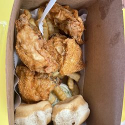 Bernie's Chicken - 4 piece dark w/ fries and coleslaw