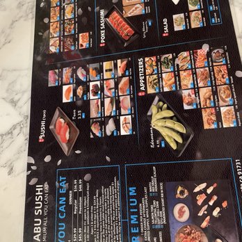 Mabu Sushi - Regular prices menu - Sushi Bars Near Me - El Monte, California