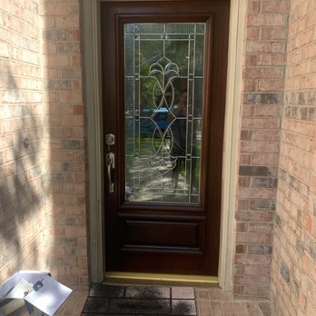 Sturdy Doors Refinishing - After! They even installed the new hardware free of charge - Door Sales/Installation Near Me - Houston, Texas Sturdy Doors Refinishing - After! They even installed the new hardware free of charge - Door Sales/Installation Near Me - Houston, Texas