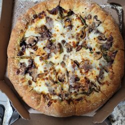 Pizza Hut - They really pack the crust with cheese!