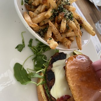 Yard House - Kurobuta Pork* burger Truffle Fries - New American Near Me - Concord, California