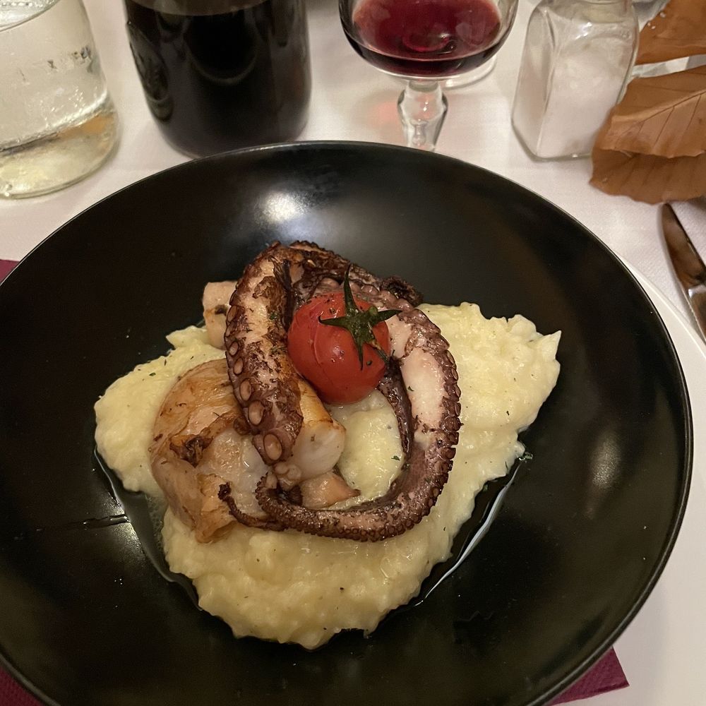 Ristorante Accademia - Octopus with potatoes appetizer. - Tuscan Near Me - Florence, FI Ristorante Accademia - Octopus with potatoes appetizer. - Tuscan Near Me - Florence, FI