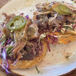 Happy Hour Carnitas Tostada Happy Hour Carnitas Tostada