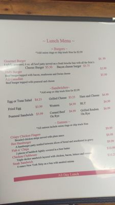 Menu photo 2 Ruby's Eatery Dresden, ON Menu photo 2 Ruby's Eatery Dresden, ON