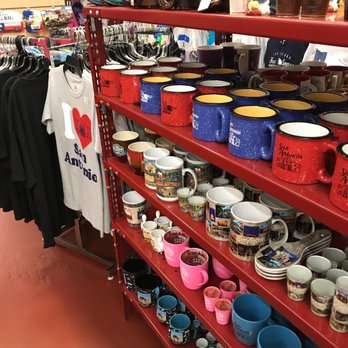 Alamo Drugs - a variety of mugs and mugs - Souvenir Shops Near Me - San Antonio, Texas