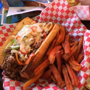 Oscar's Cafe - Cheese steak with sweet potato fries - Mexican Near Me - Springdale, Utah Oscar's Cafe - Cheese steak with sweet potato fries - Mexican Near Me - Springdale, Utah