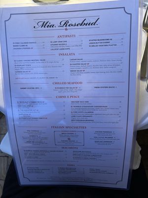 Menu photo 2 Mia Rosebud Boca Raton, FL
