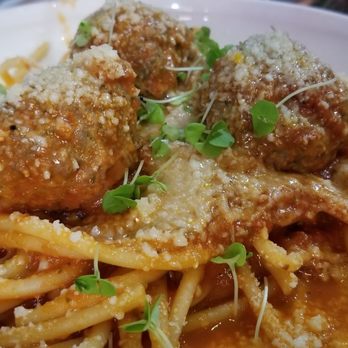 Cacio - Bucatini with meatballs - Italian Near Me - Sacramento, California Cacio - Bucatini with meatballs - Italian Near Me - Sacramento, California