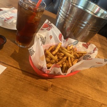 Hook & Reel Cajun Seafood & Bar - Cajun Fries and Raspberry Iced Tea (Brisk) - Seafood Near Me - Sacramento, California Hook & Reel Cajun Seafood & Bar - Cajun Fries and Raspberry Iced Tea (Brisk) - Seafood Near Me - Sacramento, California