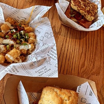 The Biscuit Bar - Hot hot chicken, biscuit French toast & loaded tots - Breakfast & Brunch Near Me - Arlington, Texas The Biscuit Bar - Hot hot chicken, biscuit French toast & loaded tots - Breakfast & Brunch Near Me - Arlington, Texas