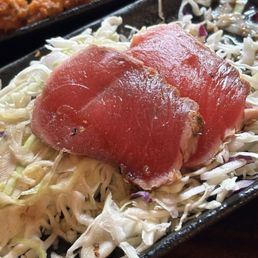 Seared ahi... ate most of it before taking a picture, sorry .  Was so Ono!