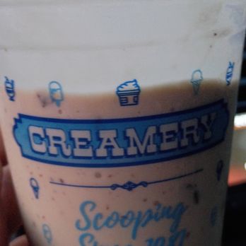 Creamery Ice Cream - the glass my shake came in - American Near Me - Homer Glen, Illinois Creamery Ice Cream - the glass my shake came in - American Near Me - Homer Glen, Illinois