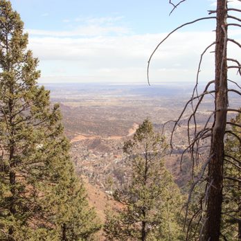 Barr Trail - View of Co Springs from the trail. - Hiking Near Me - Manitou Springs, Colorado Barr Trail - View of Co Springs from the trail. - Hiking Near Me - Manitou Springs, Colorado