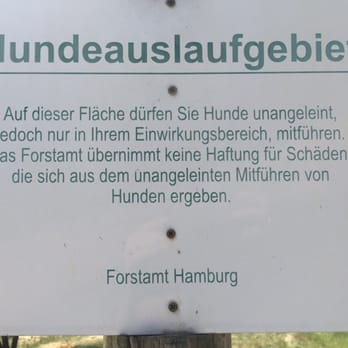 Hundewiese Kiesbarg - Wer seinen Hund unter Kontrolle hat, darf ihn hier ganzjährig frei laufen lassen. - Dog Parks Near Me - Hamburg, HH