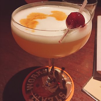 Steamworks - Apricot bourbon sour - Pubs Near Me - Vancouver, British Columbia