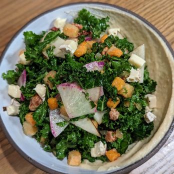 Restaurant Constance - Kale Salad | Instagram: @telephonesmoothie - New American Near Me - Charlotte, North Carolina