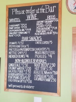 Menu photo 3 Pourhouse Port Townsend, WA