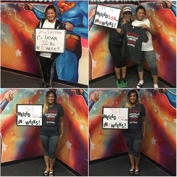 The Camp Transformation Center - Top 2 pics from 1st challenge. Bottom 2 from 2nd challenge & overall 43.6lbs lost in 12wks! - Weight Loss Centers Near Me - Carson, California