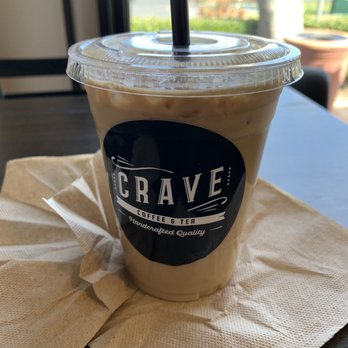 Crave Coffee & Tea - Iced Latte with oat milk - Coffee & Tea Near Me - Temecula, California