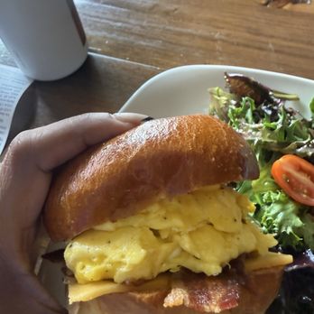 La Terraza Cafe - The brioche sandwich with bacon - order an extra egg! - Cafes Near Me - Los Angeles, California La Terraza Cafe - The brioche sandwich with bacon - order an extra egg! - Cafes Near Me - Los Angeles, California