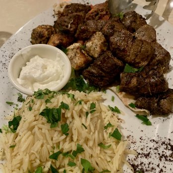 Leyla Fine Lebanese Cuisine - Combination plate - meat was so tender! - Lebanese Near Me - Charleston, South Carolina