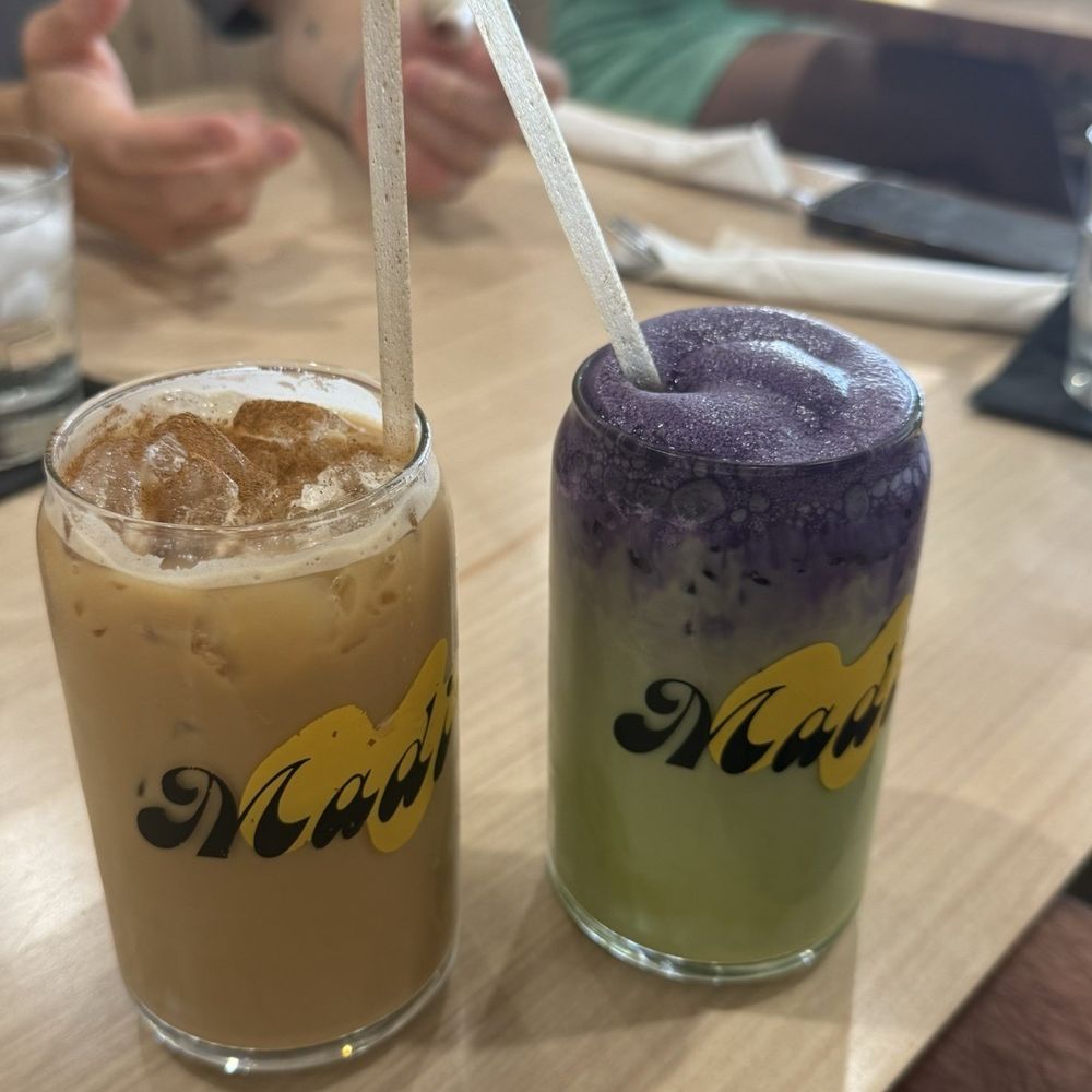 Madi - Brown sugar cinnamon latte and Ube Matcha - Breakfast & Brunch Near Me - San Diego, California Madi - Brown sugar cinnamon latte and Ube Matcha - Breakfast & Brunch Near Me - San Diego, California
