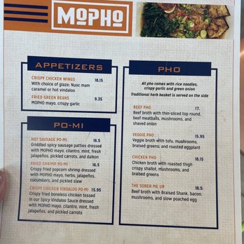 MoPho - Menu - Vietnamese Near Me - Kenner, Louisiana