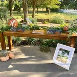 The guest book table we set up just outside the back of the venue. Look at that greenery! The guest book table we set up just outside the back of the venue. Look at that greenery!