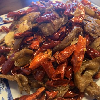 Xian Kitchen - Fried pork intestine with red chili - Chinese Near Me - Milpitas, California