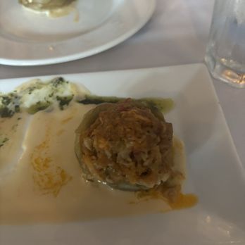 Joey’s Bold Flavors - 1 of the 3 pieces of stuffed lobster artichoke hearts with a sublime lobster sauce. - Wine Bars Near Me - Oceanside, New York Joey’s Bold Flavors - 1 of the 3 pieces of stuffed lobster artichoke hearts with a sublime lobster sauce. - Wine Bars Near Me - Oceanside, New York