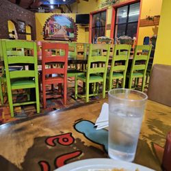 Mi Cabana Mexican Restaurant 3 - Filthy chair backs that everyone touches to pull their chairs out