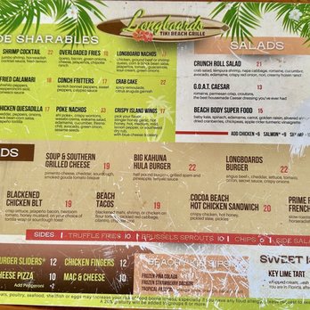 Longboards Tiki Beach Grille - Seafood Near Me - Cocoa Beach, Florida